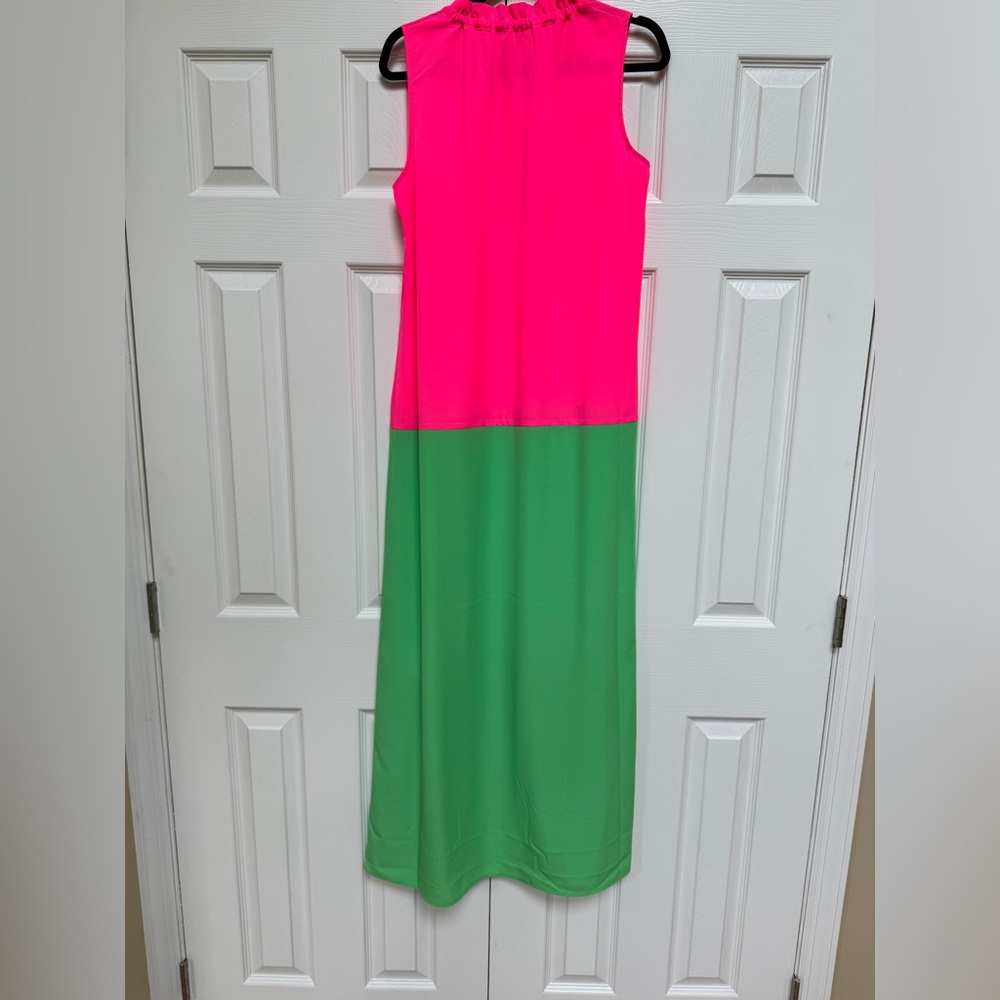 Sail to Sable, Neon Pink and Green Maxi Dress - Picture 2 of 5
